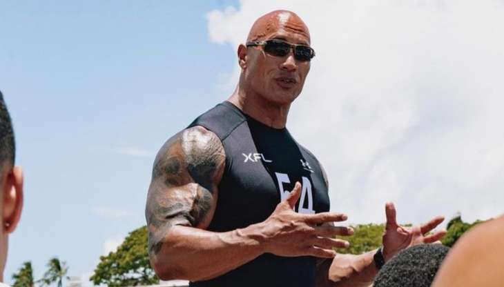 The Rock Johnson actor and former professional wrestler